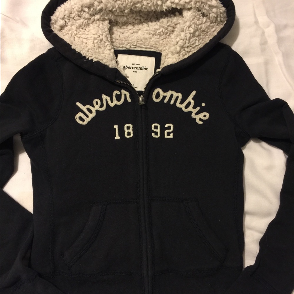 Abercrombie Kids shearling hoodie- boys